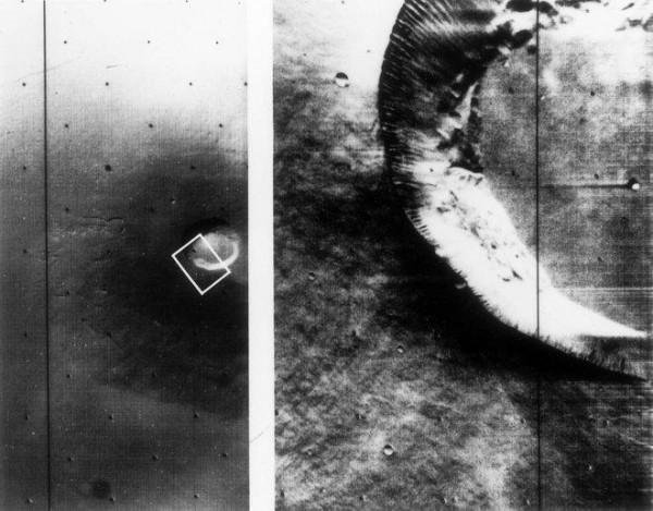 NASA показало последствия извержения вулкана на Марсе (Фото)
